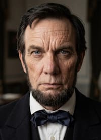Mr.Patrick Gifford as Abraham Lincoln.