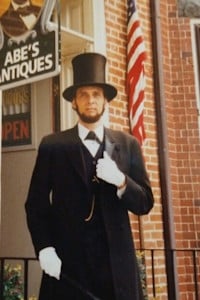 William (Bill) Ciampa as Abraham Lincoln