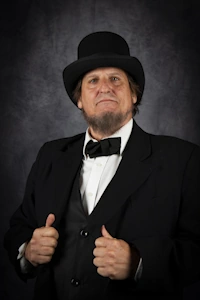 Mr. John Colletti as Abraham Lincoln.