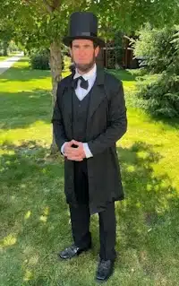 Mr. Joel Wilson portrays President Abraham Lincoln.